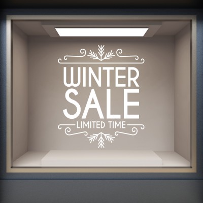 Houseart - ΣΗΜΑΝΤΙΚΟ: Σε περίπτωση διαφοράς τιμής από το κατάστημα ισχύει παντα και μόνο η τιμή του καταστήματος Limited Time, Εκπτωτικά, Αυτοκόλλητα βιτρίνας, 80 x 88